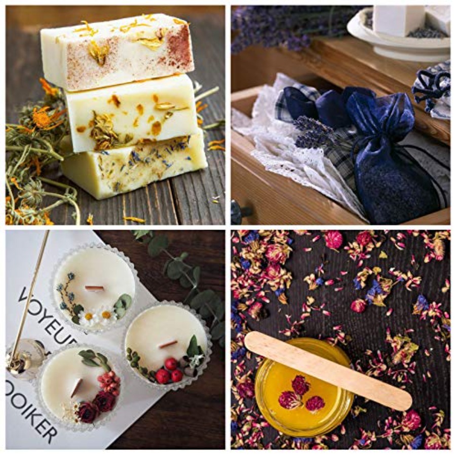 9 Bags Dried Flowers, 100% Nat - Soap Making Diy Kit review and price